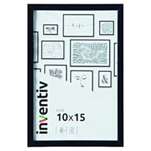 Cadre Photo PVC 10x15cm Noir - INVENTIV