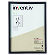 Cadre Photo PVC 13x18cm Noir - INVENTIV