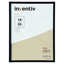 Cadre Photo PVC 18x24cm Noir - INVENTIV
