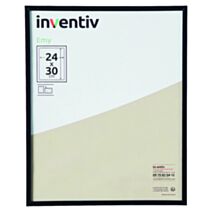 Cadre Photo PVC 24x30cm Noir - INVENTIV