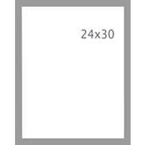 Cadre Photo PVC 24x30cm Silver - INVENTIV