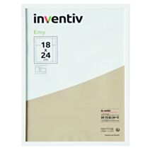 Cadre Photo PVC 18x24cm Blanc - INVENTIV