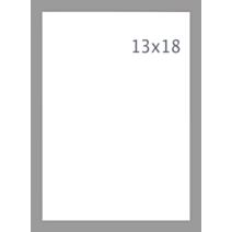 Cadre Photo PVC 13x18cm Silver - INVENTIV