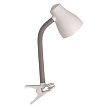 Lampe de bureau Pince Soha E27 25W Blanc - INVENTIV