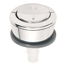 Bouton de chasse d'eau double poussoir chromé - INVENTIV