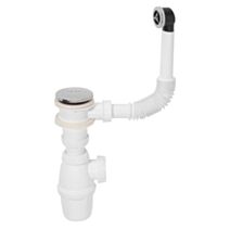 Ensemble bonde et siphon de lavabo à fermeture Quick-clac - INVENTIV