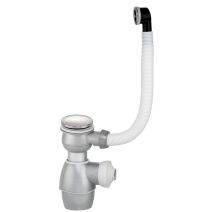 Ensemble bonde et siphon avec trop-plein pour lavabo