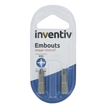 2 Embouts torsion PZ1 25 mm - INVENTIV
