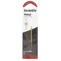 Foret métal HSS titane Ø2 mm - INVENTIV