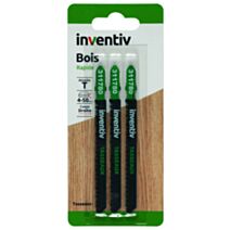 3 lames de scie sauteuse T tasseaux EP4-50 mm - INVENTIV