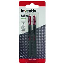 2 lames de scie sauteuse T acier CP3-15 mm - INVENTIV