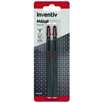 2 lames de scie sauteuse U mixte CP3-100 mm - INVENTIV