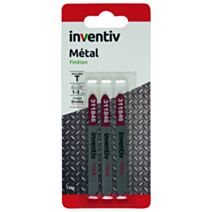 3 lames T métal tole CP 1/3 mm - INVENTIV