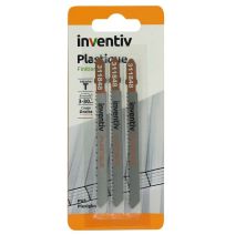 3 lames scie sauteuse T plastique CP3-30mm - INVENTIV