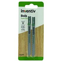 2 lames scie sauteuse U étagère CP3-30 mm - INVENTIV