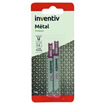 2 lames U métal tole CP 1/3 mm - INVENTIV