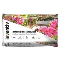 Terreau plantes fleuries 40L - INVENTIV