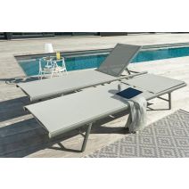 Bain de soleil aluminium + tixline Mikado gris - INVENTIV