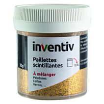 Paillettes scintillantes or 30g - INVENTIV