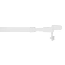 Tringle de Vitrage Ø9mm Embouts Rivet 25-40cm Blanc Mat - INVENTIV