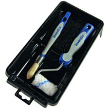 Kit peinture petites surfaces mini-bac + pinceau + rouleau - INVENTIV