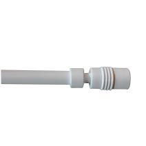 Barre Rideaux Cylindre Extensible 40-70cm Blanc - INVENTIV