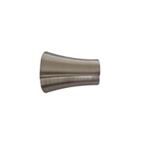 2 Embouts Barre Rideaux Pommeau Ø20mm Chromé Brossé - INVENTIV