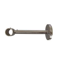 Support Mur Barre Rideaux Œil Fermé Ø20mm Chromé Brossé - INVENTIV