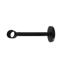 Support Mur Barre Rideaux Œil Fermé Ø20mm Noir Mat - INVENTIV