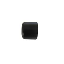2 Embouts Barre Rideaux Bouchon Ø20mm Noir Mat - INVENTIV