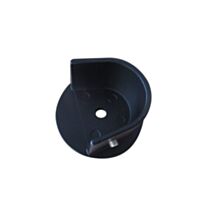 2 Supports Naissance Barre Rideaux Ø28mm Noir Mat - INVENTIV