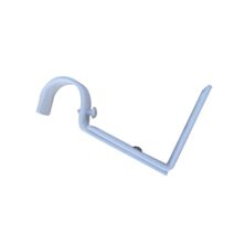 2 Supports Mur Barre Rideaux Œil Ouvert Ø28mm Blanc Mat - INVENTIV