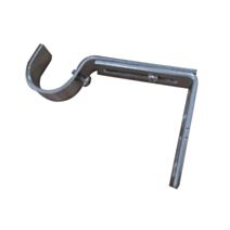 2 Supports Mur Barre Rideaux Œil Ouvert Ø28mm Chromé Brossé - INVENTIV