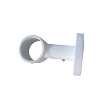 Support Plafond Barre Rideaux Œil Fermé Ø28mm Blanc Mat - INVENTIV