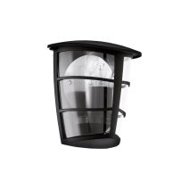 Demi applique Inari noir E27 60W