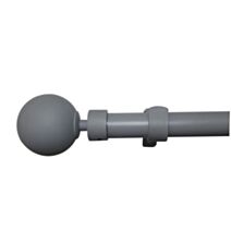 Barre Rideaux Extensible Isa Ø16-19mm 120-210cm Gris - INVENTIV