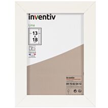 Cadre photo Lina 13x18cm Blanc - INVENTIV