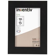 Cadre photo Lina 10x15cm Noir - INVENTIV