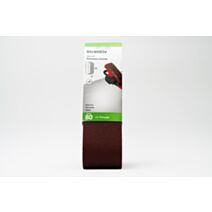 2 bandes abrasif ponceuse à bande 75x533mm Grain 80 - INVENTIV
