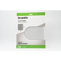 5 feuilles anti-encrassantes 230x280mm grains 120 - INVENTIV