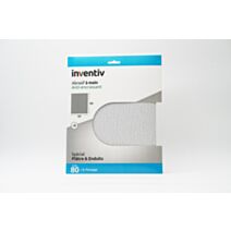 5 feuilles anti-encrassantes 230x280mm grains 80 - INVENTIV