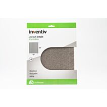 5 feuilles abrasives corindon 230x280mm grains 80 machine/main - INVENTIV