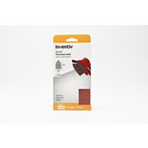 5 Patins abrasifs multi ponceuse 105x175mm Grain 180 - INVENTIV