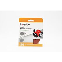 5 disques de ponçage 8 trous Ø115mm grains 180 - INVENTIV