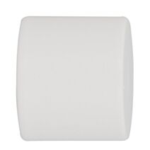 Embout de barre à rideaux bouchon Ø20 à emboîter laqué blanc - INVENTIV