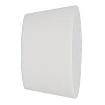 Embout de barre à rideaux cône Ø28 à visser laqué blanc - INVENTIV