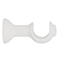 Support de barre à rideau en bois ouvert Ø28 70 mm laqué blanc - INVENTIV