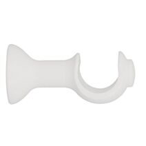 Support de barre à rideau en bois ouvert Ø28 70 mm laqué blanc - INVENTIV