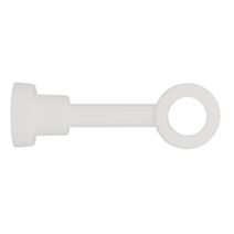Support de barre à rideau en bois œil fermé Ø28 85130mm laqué blanc - INVENTIV