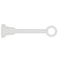 Support de barre à rideau en bois œil Ø28 recoupable 220 mm laqué blanc - INVENTIV